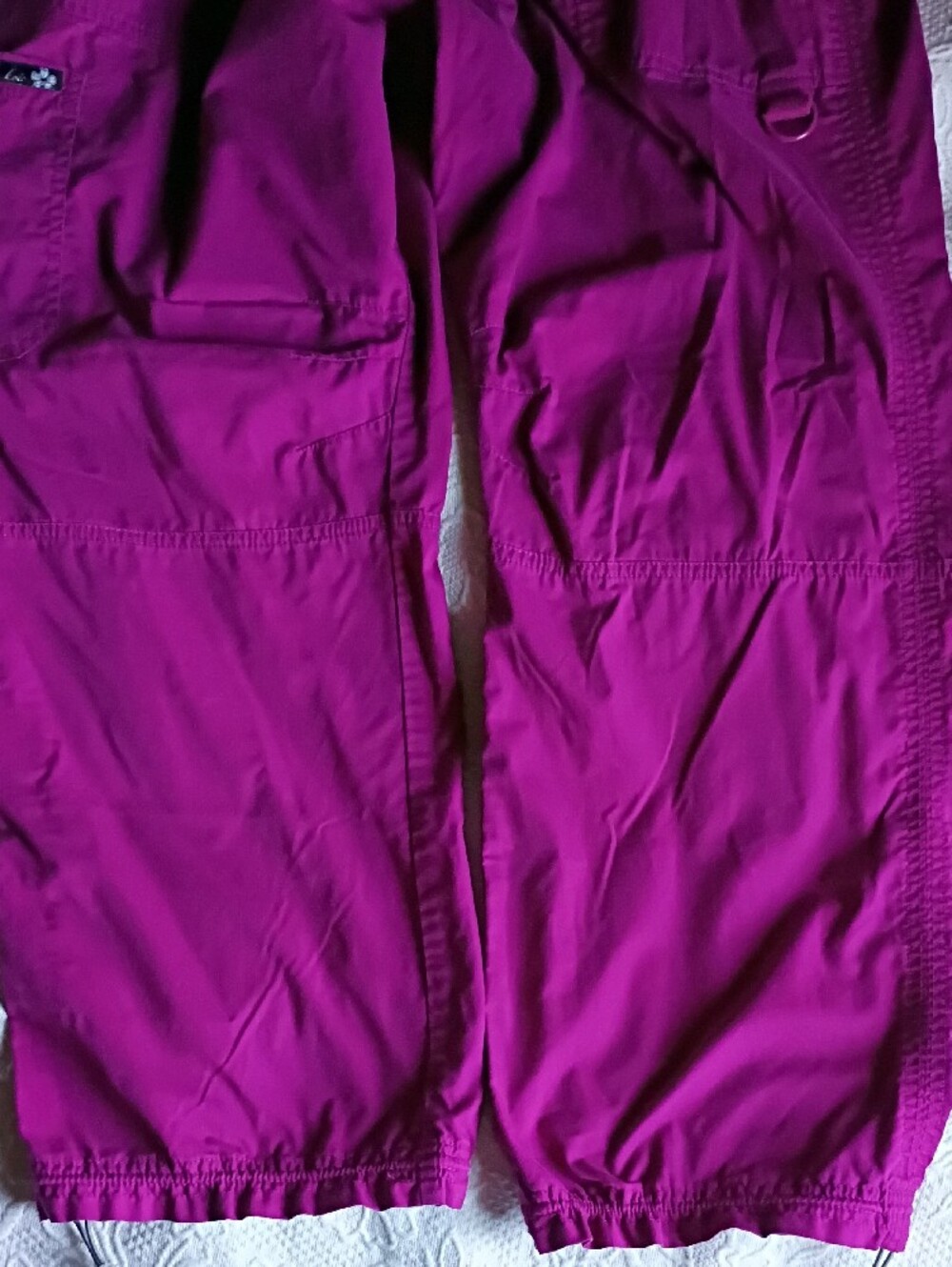 koi Women's Boot Cut Scrub Pants in Fuchsia Purple Nice Work Nurse CNA Comfort - Picture 6 of 12